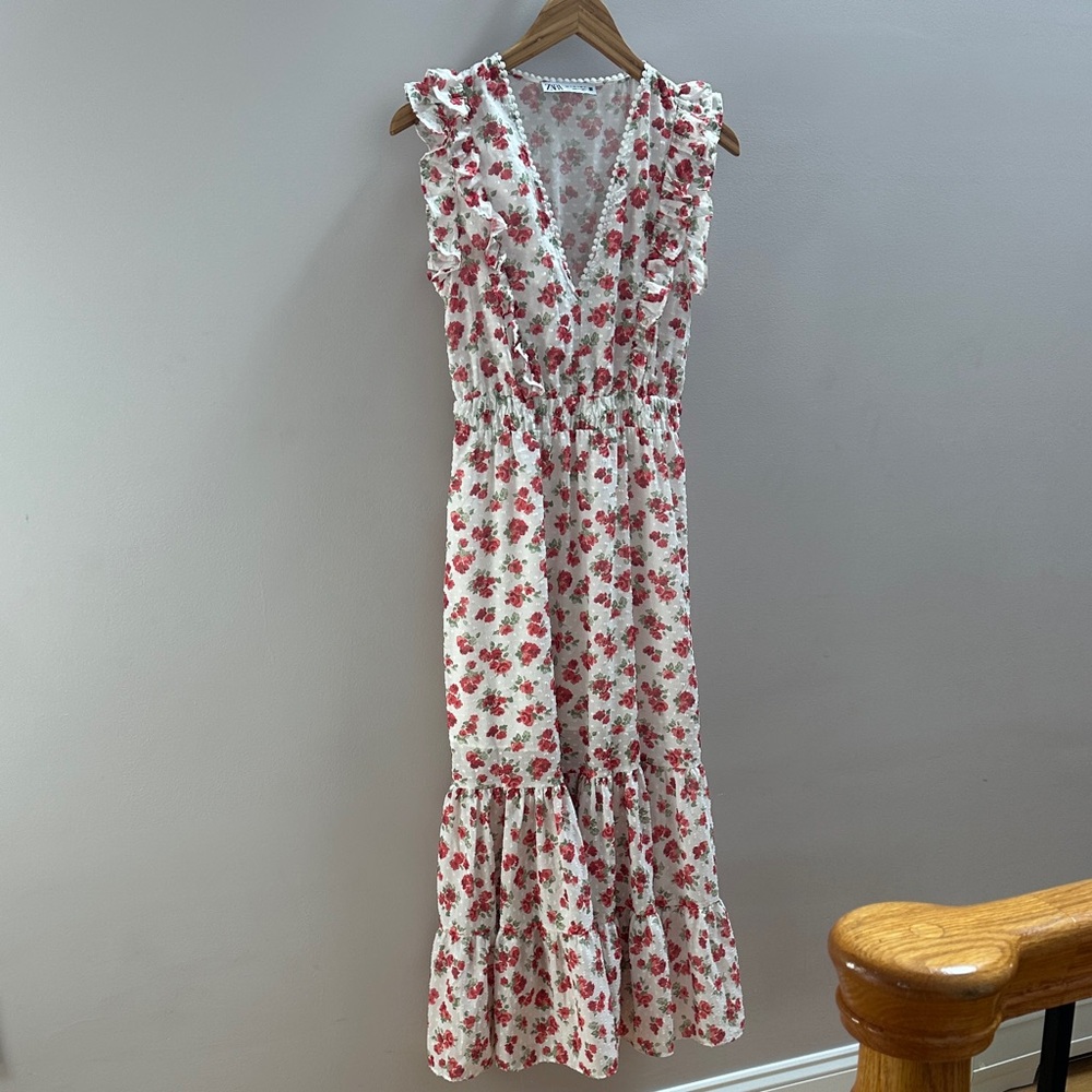 Floral Ruffle Maxi Dress